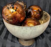 Decorative Glass Centerpiece. Bowl Stands 7" Tall