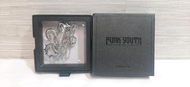 New in Box Punk Youth Chain Earrings