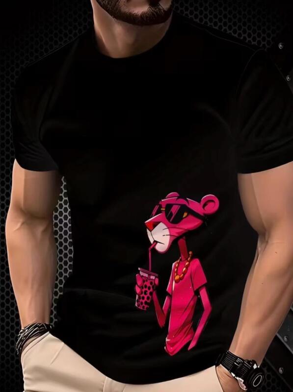 New Men&rsquo;s Size XL Pink Panther Trendy 3D Print T-Shirt Polyester Quick-Dry" mesh fabric is highly breathable and moisture-wicking. Stock photos added