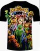 New Size Large Men's The Muppets 3D Graphic T-Shirt - Kermit, Miss Piggy, Fozzie Bear Soft Round Neck S/S Machine Washable Polyester Pop Culture Vibrant 3D Print Stock photos added