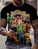 New Size Large Men's The Muppets 3D Graphic T-Shirt - Kermit, Miss Piggy, Fozzie Bear Soft Round Neck S/S Machine Washable Polyester Pop Culture Vibrant 3D Print Stock photos added - 2