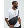 New OS Multi Pockets Crossbody Bag - Black