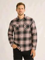 New sz Medium Men's Free Assembly Flannel Shirt with Two Chest Pockets Plaid