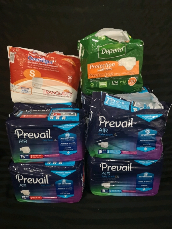 7 New Prevail Daily Adult Briefs +