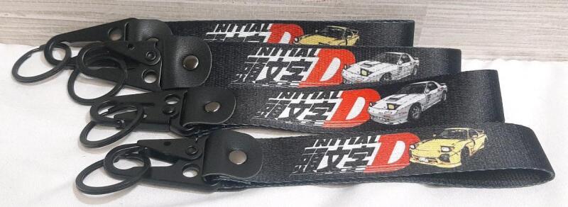4 New Initial D Lanyards | Measures 8" Long