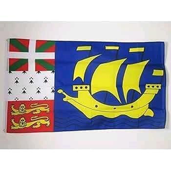 New St Pierre Et Miquelon Flags by AZ Flags. 150cm by 90cm