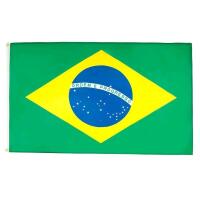 2 New Brazilian Flags by AZ Flags. 60cm by 90cm