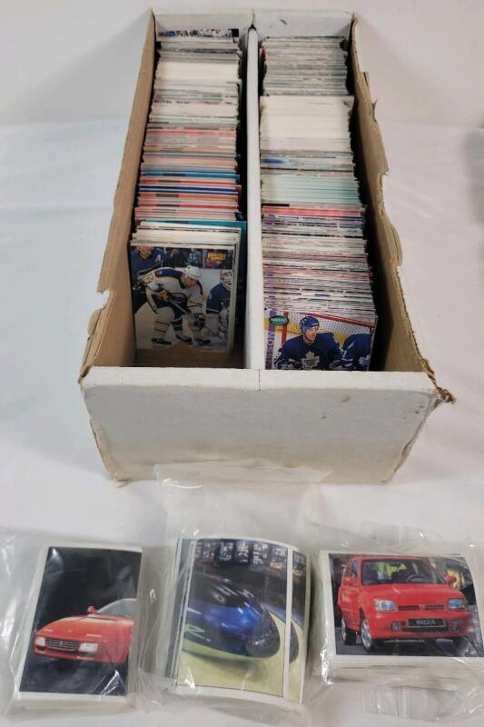 1995-97 NHL Hockey Trading Card Singles , 750+ Trading Cards (UD , Pinnacle , Parkhurst) . Plus Automotive Collector Stickers .