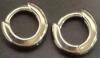 New Pair Stamped S925 Sealoy Huggie Hoop Earrings 7mm Diameter - 3