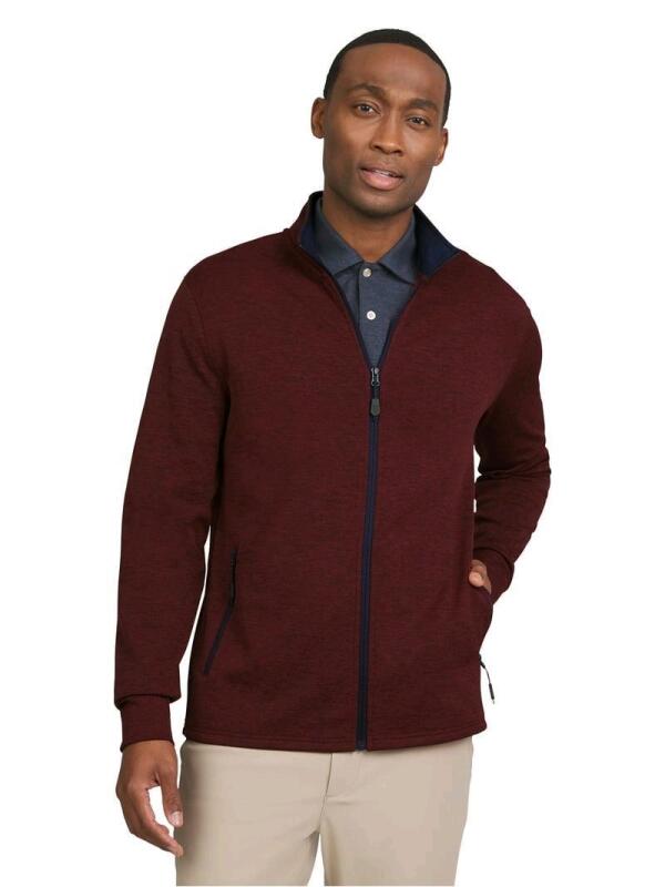 New sz 4XL Men's Chaps Golf Mesh Fleece Full-Zip Jacket