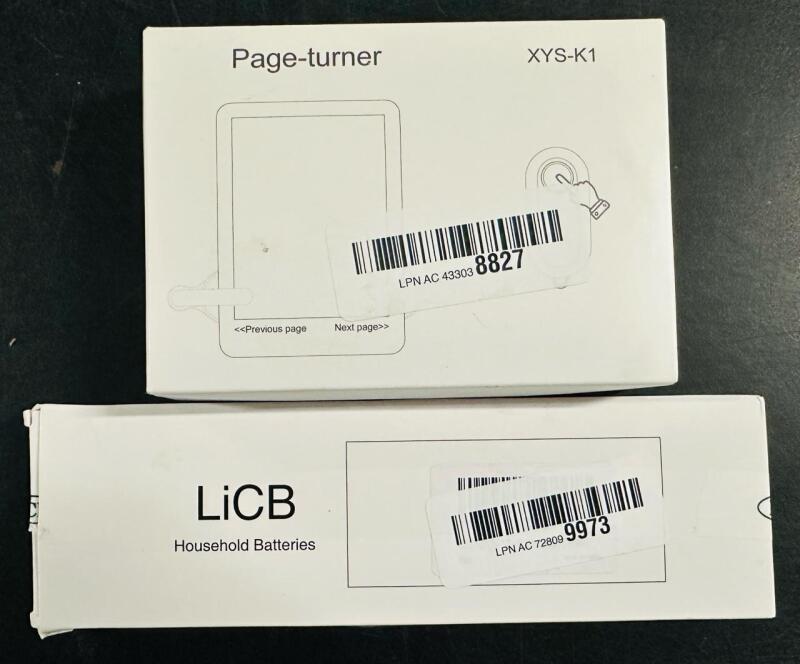 As-New Electronics : 5 LiCB Batteries (12V, A23/23A) and As-New E-Reader Page Turner