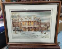 "The Prince of Wales Hotel" by Canadian artist Trisha Romance Framed Print. 24" by 20 with frame.