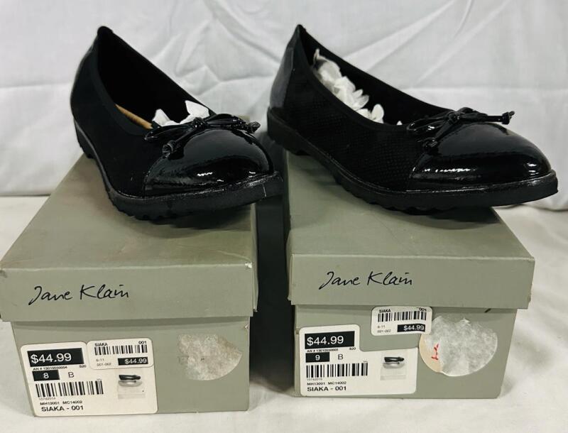 2 Pairs of Women&rsquo;s Size 8 and Size 9 Jane Klein Flats, Siaka-001