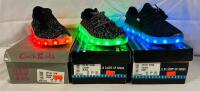 3 New Pairs of Children&rsquo;s Size 2 Light-Up Shoes