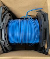Up to 1000ft of Panduit Plenum Cat 6 Cable. Original Label says 1000 feet. Unable to tell how much remains.