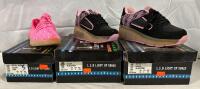 3 Pairs of Children&rsquo;s Shoes, Includes LED Light-Up Shoes and Wheelies - See Description