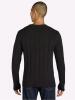New sz Large Men's George Drop Needle V-Neck Sweater Black - 2