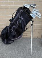8 Left-Handed Golf Clubs Plus Bag, Includes 3-9 Iron and Pitching Wedge