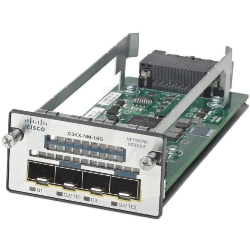 New Cisco 10 Gigabit Ethernet Network Module, C3KX-NM-10G; Retails for $89.99 USD