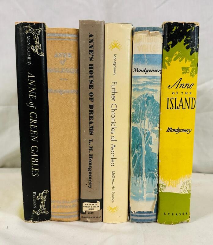 6 Vintage Anne of Green Gables/Avonlea Books by L.M. Montgomery - See Photos