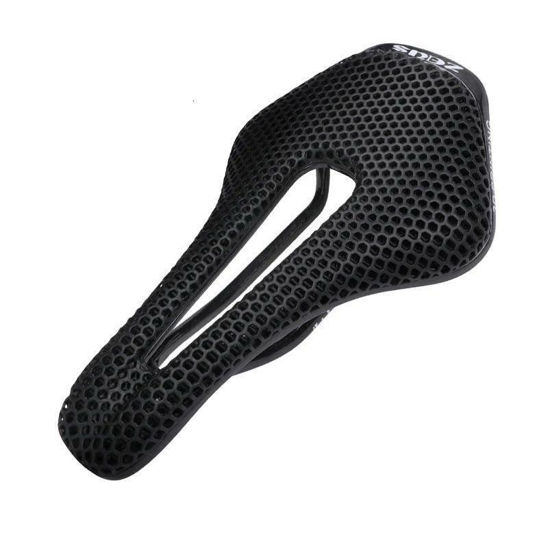 New Zeius 3D Printed Carbon and Nylon Fiber Mountain Bike Seat with Honeycomb Soft Cushion
