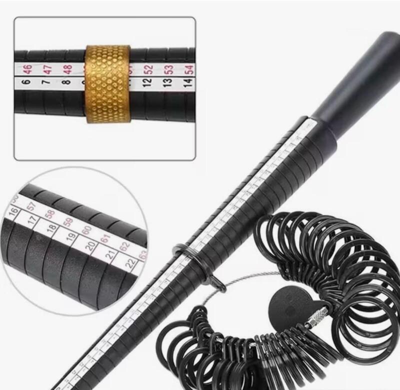 New Ring Sizer UK/US/EU/HK Ring Measurement Tool and Ring Gauge Kit Stock photo added