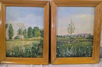 2 Vintage Framed Paintings by Don Firby. 18.5" by 14.5"