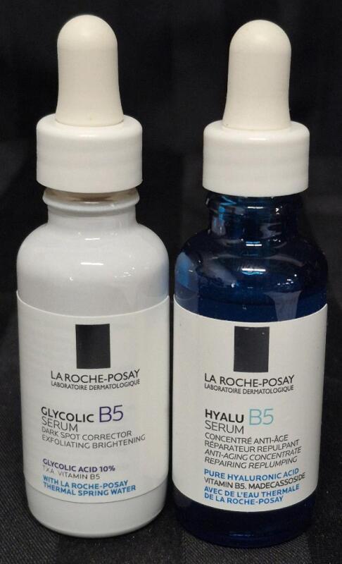 [See Desc] 2 La Roche-Posay Facial Products Hyalu B5 Serum Exp 09/2026 & Glycolic B5 Serum Dark Spot Corrector Exp 01/2027 - 30mL