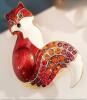 Lovely Rhinestone Accents Enamel Fox Brooch Approximately 1.75&rsquo;&rsquo; - 2
