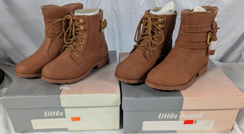 2 New Size 11 Pairs of Little Angel Boots.