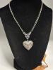 Vintage Gothic Bat & Heart Inspired Pendant Necklace Stainless Steel Chain Bat Locket approximately 1&rsquo;&rsquo; Chain 14 choker lengh with 2.5&rsquo;&rsquo; extender - 4