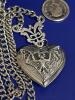 Vintage Gothic Bat & Heart Inspired Pendant Necklace Stainless Steel Chain Bat Locket approximately 1&rsquo;&rsquo; Chain 14 choker lengh with 2.5&rsquo;&rsquo; extender - 5