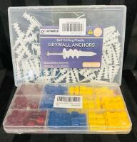 2 New Home Improvement/DIY Kits; Includes 60 Pc Drywall Anchor Set and 90 Pc T-Tap Connector / Spade Terminal Kit