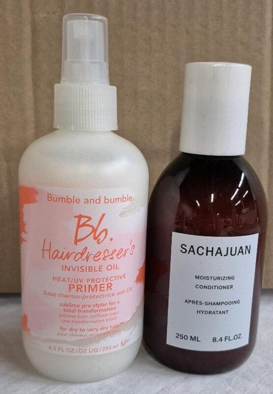 [See Desc] 2 Hair Products: Bb. Hairdresser's Invisible Oil 250mL & Sachajuan Moisturizing Conditioner 250mL