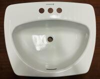 Crane 1-310 Caprice Drop-In Bathroom Sink, 3-Hole; 21&rdquo; x 17&rdquo;