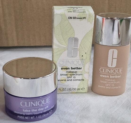 [See Desc] 2 Clinique Facial Products: Even Better SPF Evens & Corrects 30mL & Cleasning Balm 30mL
