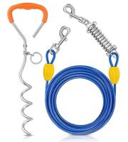 As-New Petbobi Dog Tie-Out Cable Stake