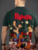 New Men&rsquo;s Size XXL Popeye Boxing T-Shirt 3D Vibrant Boxing Print Crew Neck Short Sleeve 100% Polyester Machine Wash stock photos added - 2
