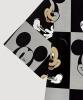 New Size Large Disney Men's Mickey Mouse Graphic T-Shirt | Black & White Checkered Design with Colorful Mickey Faces Casual Short Sleeve Polyester Machine Wash stock photos added - 4
