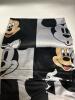 New Size Large Disney Men's Mickey Mouse Graphic T-Shirt | Black & White Checkered Design with Colorful Mickey Faces Casual Short Sleeve Polyester Machine Wash stock photos added - 6