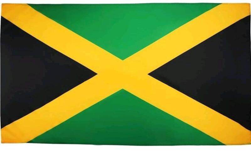 10 New Jamaican Flags. 90cm by 60cm