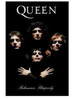 New - Queen : Bohemian Rhapsody Canvas Art Print Poster . Measures 24"&times;36" . Will be rolled-up