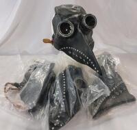 Four (4) New Steam Punk Plaque Doctor Mask , OS . Great for Halloween or Plaque (which ever comes first)