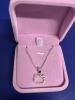 Hello Kitty Rhinestone Necklace with Gift Bag and Pink Hard Case Jewelry Box Necklace 16 + 2&rsquo;&rsquo; - 4