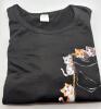 New Size M Pocket Cat Print Women&rsquo;s Short Sleeve Round Neck Pocket Cute Pocket Cat Pattern Sweat Absorbent, Breathable 92% Polyester 8% Elastane Machine Wash stock photos added - 6
