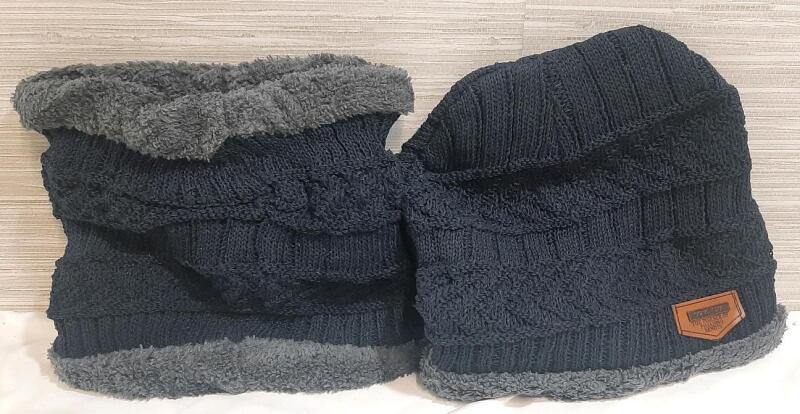 New Knit Stitch Hat & Neck Warmer