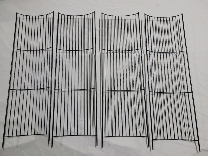 31"×9 1/4" Curved Metal Wire Shelves , Four (4) Shelves - New