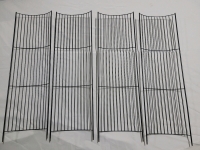 31"×9 1/4" Curved Metal Wire Shelves , Four (4) Shelves - New