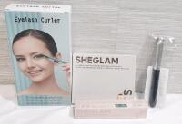 Lot of New Makeup Products, Including Eyelash Curler, Face Palette, Concealer And Brush