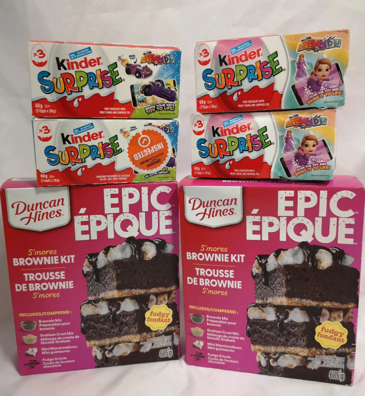 New Duncan Hines S'mores Brownie Kits + Kinder Surprises